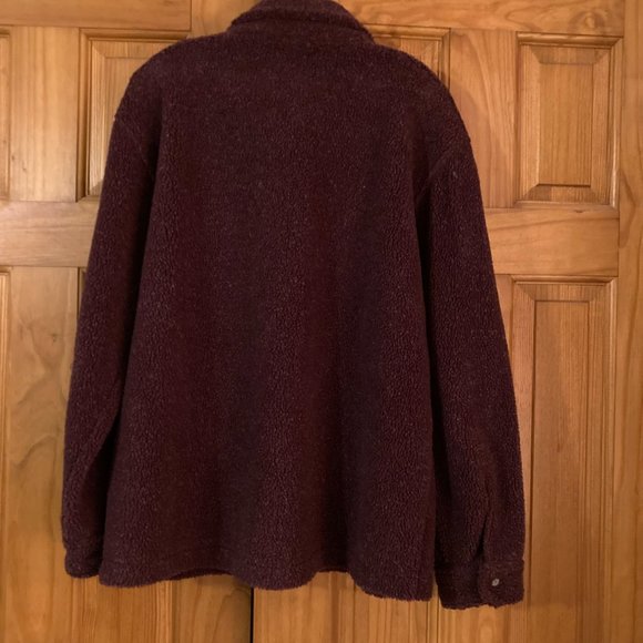 NWOT Vintage Cabela's Sherpa Fleece Snap Top Shacket Size L - Picture 9 of 10